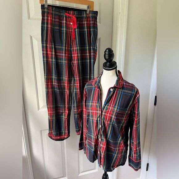 J.Crew Holiday Pajama set in Stewart Tartan XS - Picture 1 of 7